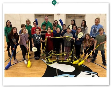 Rowley and Commercial Lending donated gym equipment to Pine Grove Elementary School
